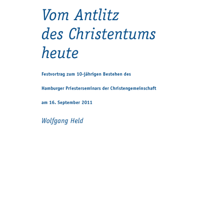 Weihnachtsgabe 2011 Wolfgang Held