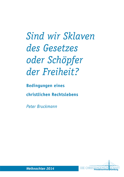 Weihnachtsgabe 2014 Peter Bruckmann